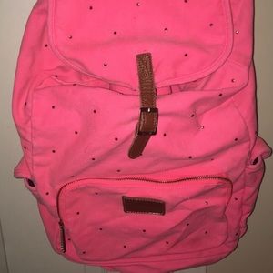 Hot pink studded back pack from PINK
